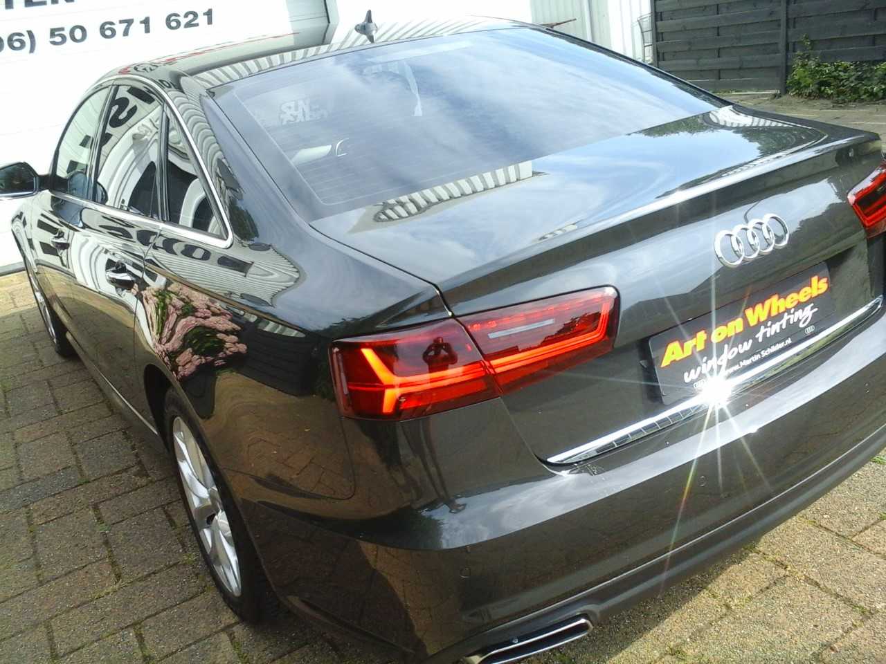 Zeer mooie Audi A6 voorzìen van glasfolie