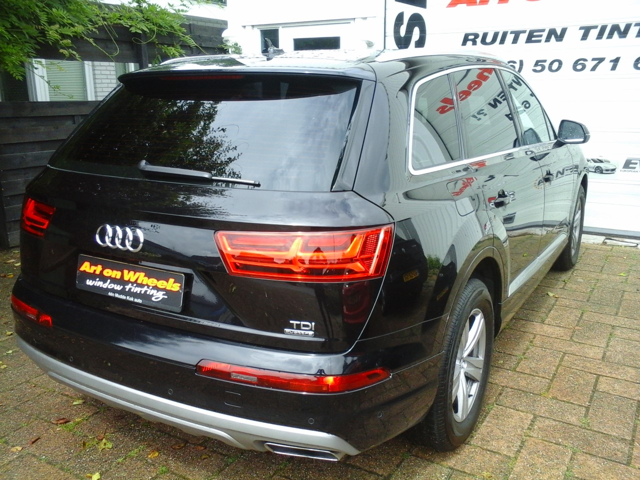 Audi Q7 met speciaal UV-werend privacy-glass