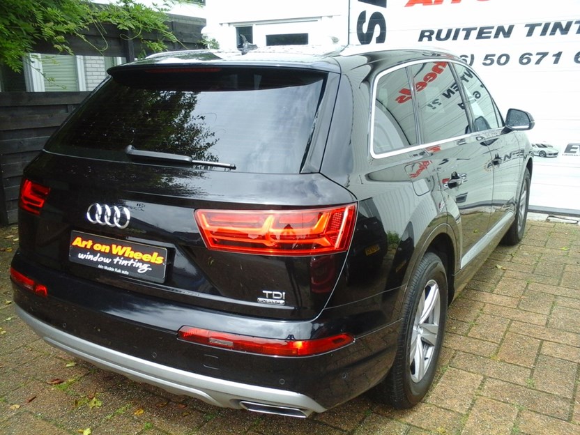 Audi Q7 raamfolie montage premium privacy-glass door Art on wheels