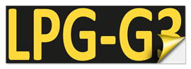 LPG sticker geel