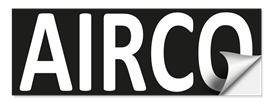 Airco sticker wit